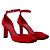 Peep Toe Pumps - Courreges - Jersey - Rot - Ansicht 2
