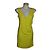 Burberry Kleid in Limonengrün aus Viskose Gelb