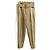 Autre Marque Hochtaillierte, taillierte Hose mit Gürtel ebure Beige
