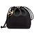 Valentino Garavani VLogo Pouf Bucket Leather Medium Nero