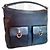 Borsa Gucci Abbey in tela monogramma e pelle nera Nero