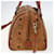 MCM Visetos logogramme Leather Marrone  - vista 4