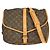 Bolsa Saumur Louis Vuitton em lona Monogram 35 Marrom