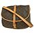 Bolsa Saumur Louis Vuitton em lona Monogram 35 Marrom - vista 2