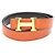 Hermès Constance H Gürtel Schwarz Orange - Ansicht 6
