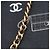 Bolsa Tote CHANEL Icon Preta Azul Marinho Branca Couro Lona Preto Branco - vista 7