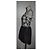 Vestido mini Luisa Spagnoli de algodón negro blanco - vista 3
