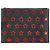 Saint Laurent Clutch in pelle nera a stella Nero