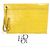 Autre Marque Epoi Präge-Leder-Clutch Gelb - Ansicht 2
