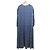 Autre Marque Langes Kleid aus Seidensatin mit Blumenmuster Drawer Blau Marineblau - Ansicht 2