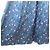 Autre Marque Langes Kleid aus Seidensatin mit Blumenmuster Drawer Blau Marineblau - Ansicht 5
