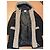 Abrigo Duffle Sandro Negro de Lana y Shearling - vista 3