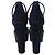 Sandali in suede con motivo floreale Louis Vuitton Marrone Blu navy - vista 2