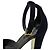 Sandali in suede con motivo floreale Louis Vuitton Marrone Blu navy - vista 7