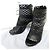 Christian Dior TATTOO Cutwork Leder Stiefeletten Sandalen Schwarz - Ansicht 10