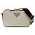 Borsa a tracolla Brique Saffiano Bianca di Prada Bianco Bianco sporco