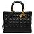 Dior Nero Grande Borsa in Agnello Cannage Lady Dior