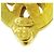 Chanel Vintage CC Heart Cut Out Drop Clip-On Metal D'oro - vista 4