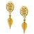 Orecchini a cerchio in metallo Chanel CC Oval Tag Drop D'oro