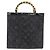 Bolsa de couro Chanel Chocolate bar Preto - vista 2
