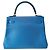 Borsa Hermès Kelly 28 in Pelle Blu - vista 4