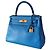 Borsa Hermès Kelly 28 in Pelle Blu - vista 5
