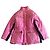 Chaqueta de Plumas Chanel de Seda Rosa, Botones Gripoix O/I 1996-1997 (Rihanna)