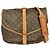 Borsa Saumur Louis Vuitton in Tela Monogram 35 Marrone