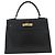 Hermès Borsa Hermes Kelly 28 Sellier in pelle box nera Nero