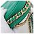 Borsa a spalla in pelle di agnello CHANEL 19 con catena Verde - vista 12