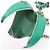Borsa a spalla in pelle di agnello CHANEL 19 con catena Verde - vista 7