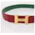 Cinturón de cuero Constance Mediano de Hermès Roja  - vista 5