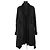 Swildens Abrigo de cuero negro
