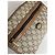Clutch in pelle monogramma Gucci vintage grigio marrone - vista 6