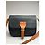 Vintage Courreges Leder Monogramm Schultertasche Schwarz Braun - Ansicht 9