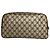 Ophidia Clutch de couro monograma Gucci vintage marrom cinza