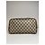 Ophidia Clutch de couro monograma Gucci vintage marrom cinza - vista 8