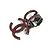 Orecchini in cristallo Coco Mark Swing di Chanel B17S con strass Nero Rosso - vista 3