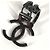 Orecchini in cristallo Coco Mark Swing di Chanel B17S con strass Nero Rosso - vista 6