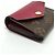 Louis Vuitton Monogram Canvas Dreifach-Brieftasche Braun Fuschia - Ansicht 3