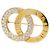 Céline Spilla in strass con logo circolare Celine