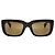 Occhiali da sole in tartaruga scura Alexander McQueen Marrone