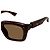 Occhiali da sole in tartaruga scura Alexander McQueen Marrone - vista 3