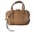 Microguccissima Dôme aus beigem Lackleder