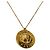 Collana Céline con pendente medaglia globo dorata D'oro