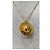 Collana Céline con pendente medaglia globo dorata D'oro - vista 2