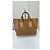 Bolsa Burberry Calaghan de couro e camurça camel Bege - vista 7