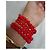Collier collector chanel vintage Rouge Doré Bordeaux - vue 11
