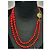 Collier collector chanel vintage Rouge Doré Bordeaux - vue 7