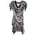 Vestido Alexander McQueen de seda plateada Plata